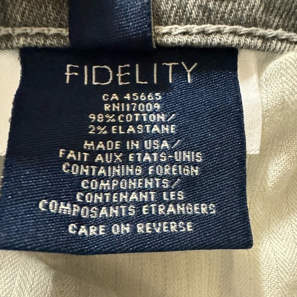 Fidelity Denim Jonsey Denim Shorts 31 x 4 - Picture 7 of 8